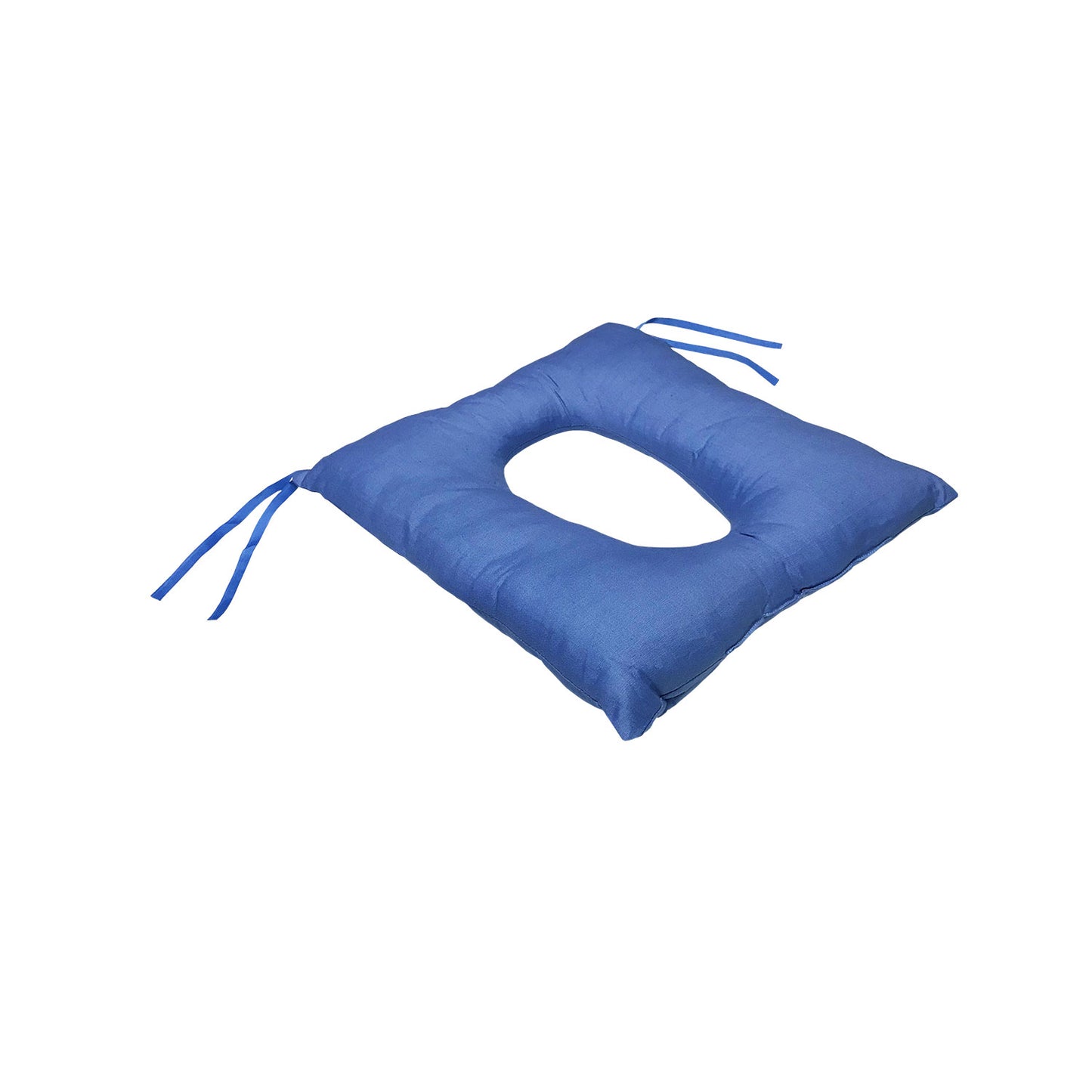 Cuscino antidecubito sedile in fibra siliconata con foro 40x40 cm
