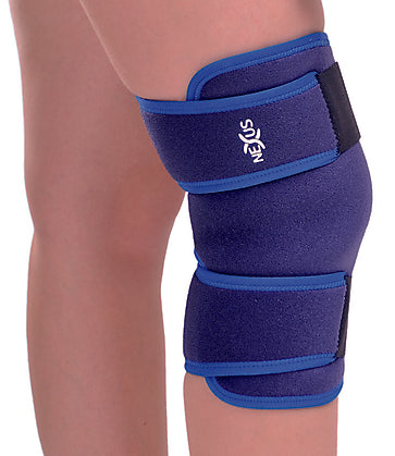 Ginocchiera semplice in neoprene con foro - taglia unica