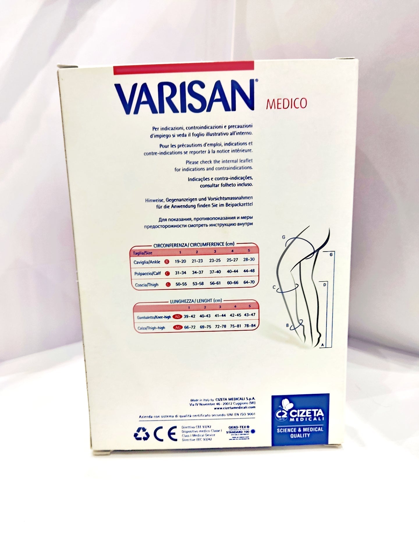 Monocollant Punta Aperta Classe 2 Varisan (23-32 mmHg.) Colore Nudo