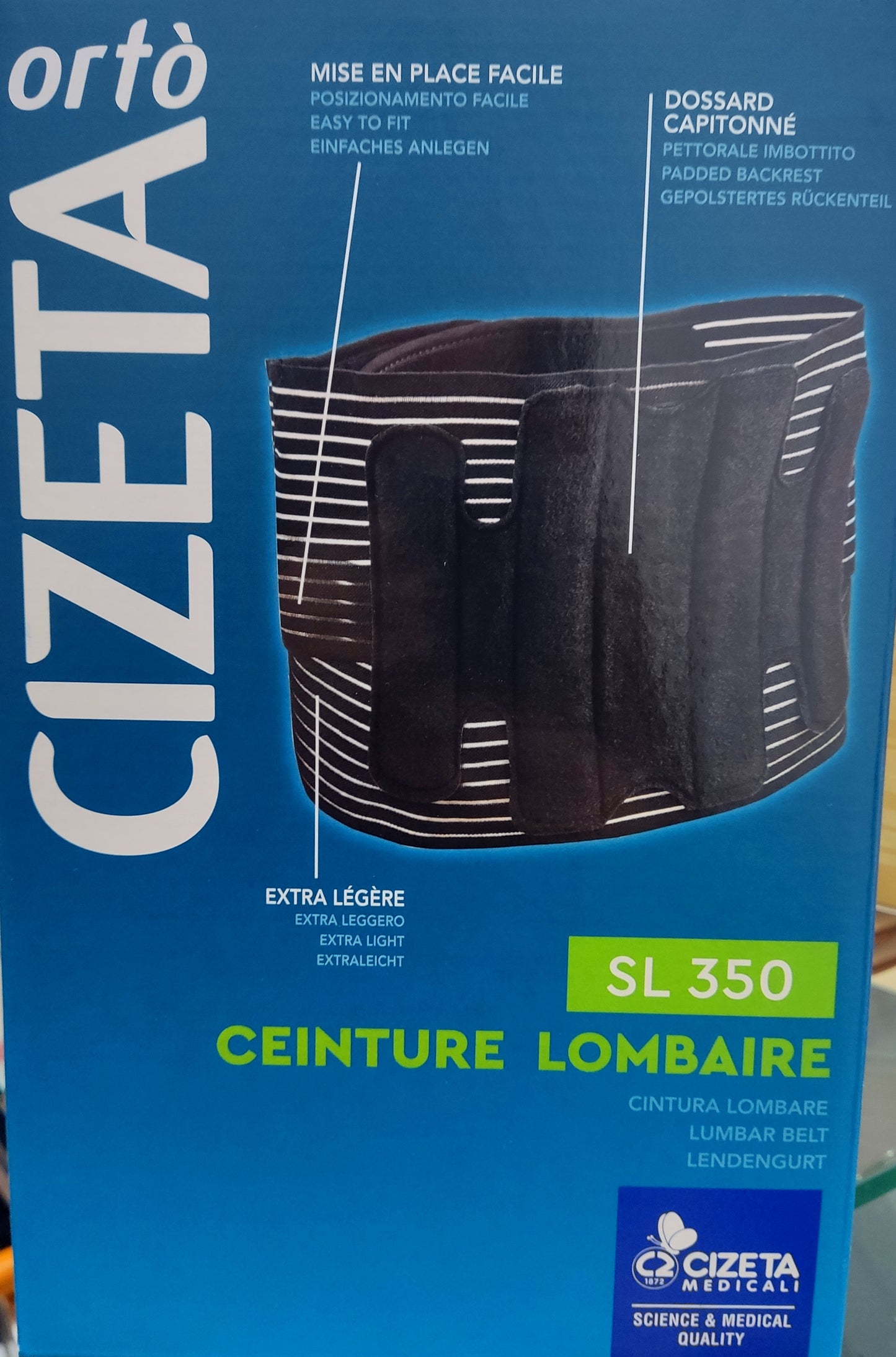 Corsetto lombare con 4 stecche Cizeta Ortò