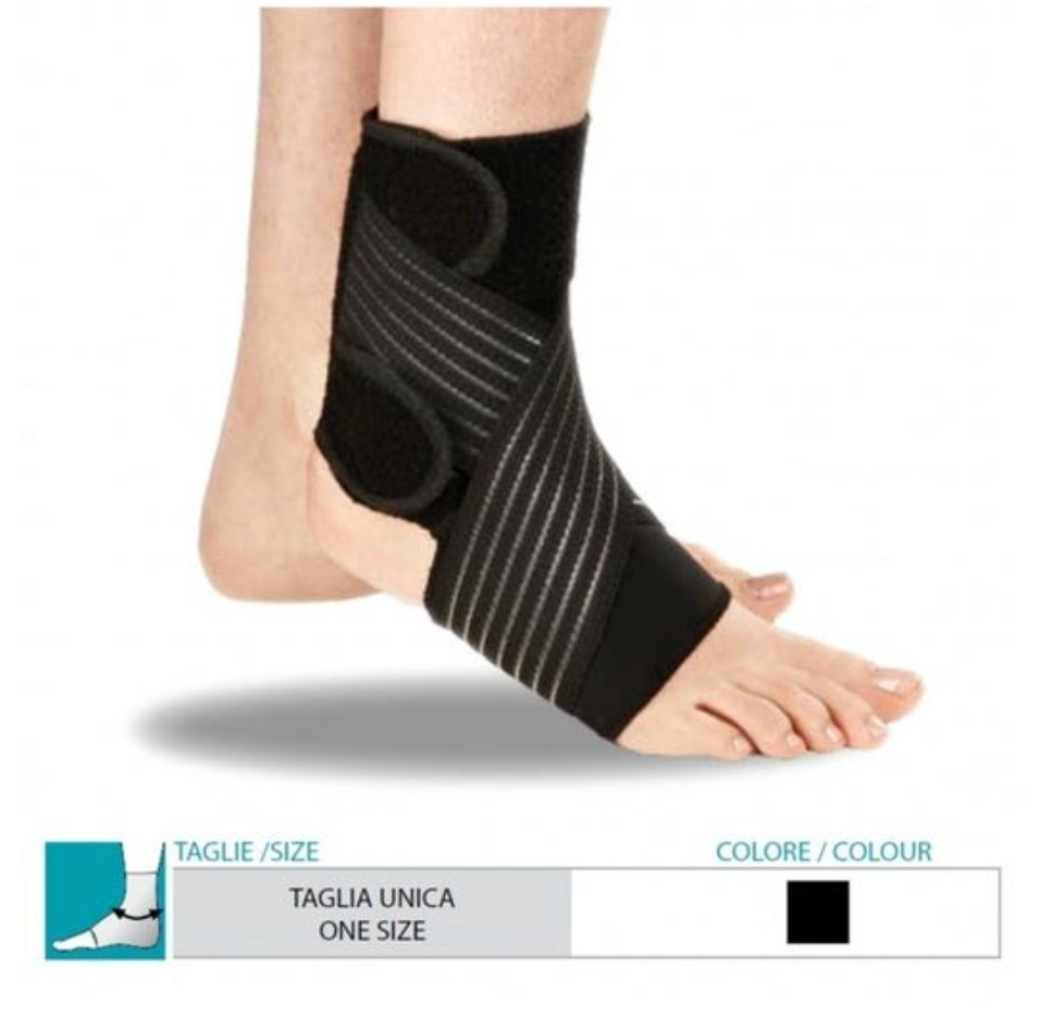 Cavigliera con bendaggio stabilizzante misure unica