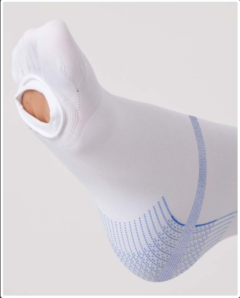 Monocollant unisex Ambidestro Anti-trombo-embolica con punta ispezionabile a compressione graduata 18-21 mmHg