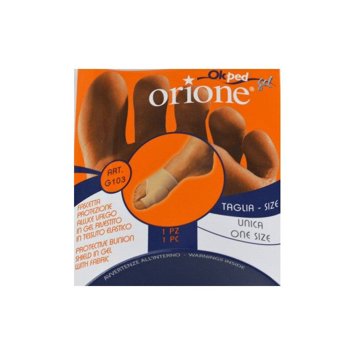 Fascetta protezione alluce valgo in gel rivestito in tessuto elastico