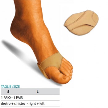 Orione Ok Ped Paio Cuscinetti Metatarsale In Gel Rivestito In Tessuto Elastico Cod. G118 Taglia L