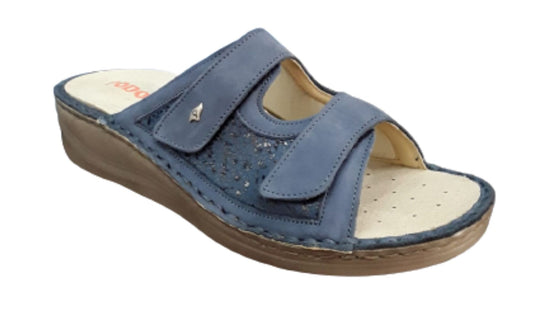 Sora Blue - Ciabatte predisposte con plantare estraibile scarpe estive